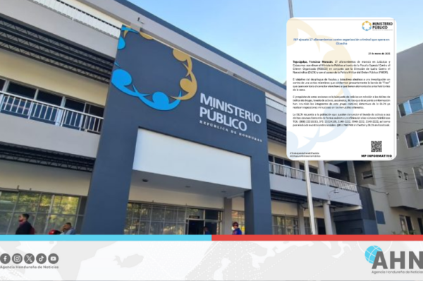 Ministerio Público hondureño realiza 17 allanamientos en oriente del país