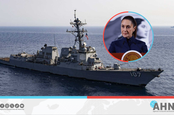 Presidenta de México descarta que “barco destructor” estadounidense sea una amenaza