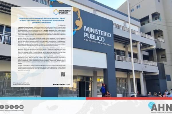 Ministerio Público hondureño ejecuta operación para fortalecer la libertad de expresión