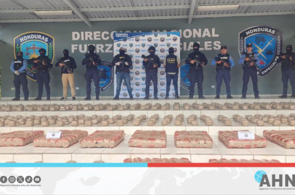 Policía Nacional de Honduras confisca droga en oriente del país