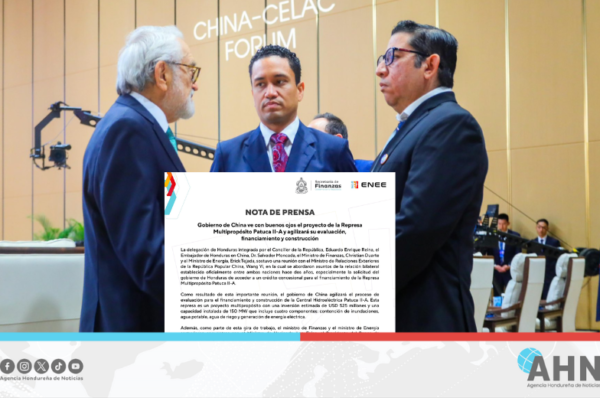 China respalda construcción de Represa Patuca II-A en Honduras