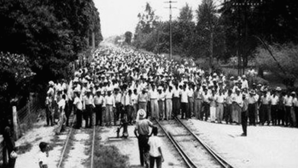 Trabajadores, 1954 Honduras. 