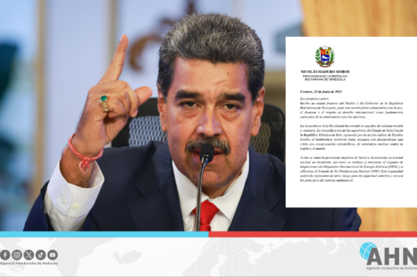 Venezuela rechaza acciones bélicas de Estados Unidos contra Irán
