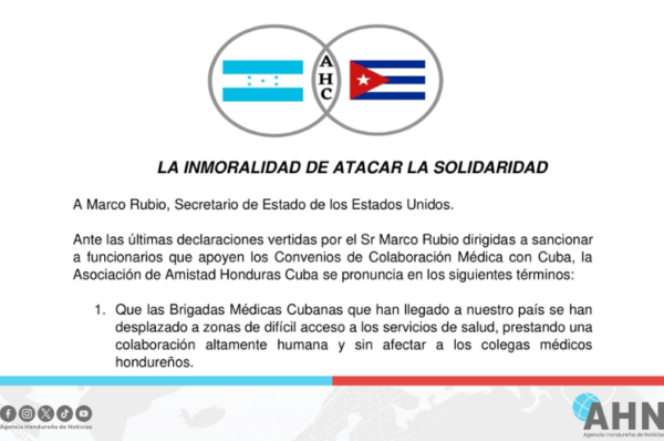 Exigen en Honduras cese de persecución estadounidense contra Cuba