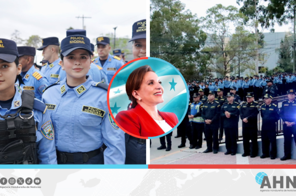 Felicita Presidenta Castro a policía hondureña y destaca reducción de homicidios