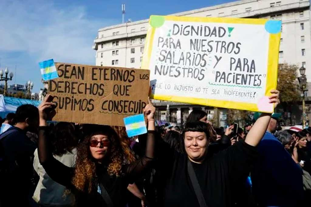 Protestan en Argentina contra ajuste económico del gobierno de Milei