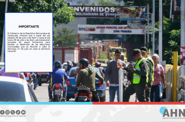 Venezuela cierra fronteras por elecciones municipales del 27 de julio