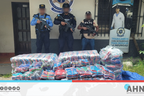 Policía de Honduras desmantela red de piratería comercial en frontera de occidente