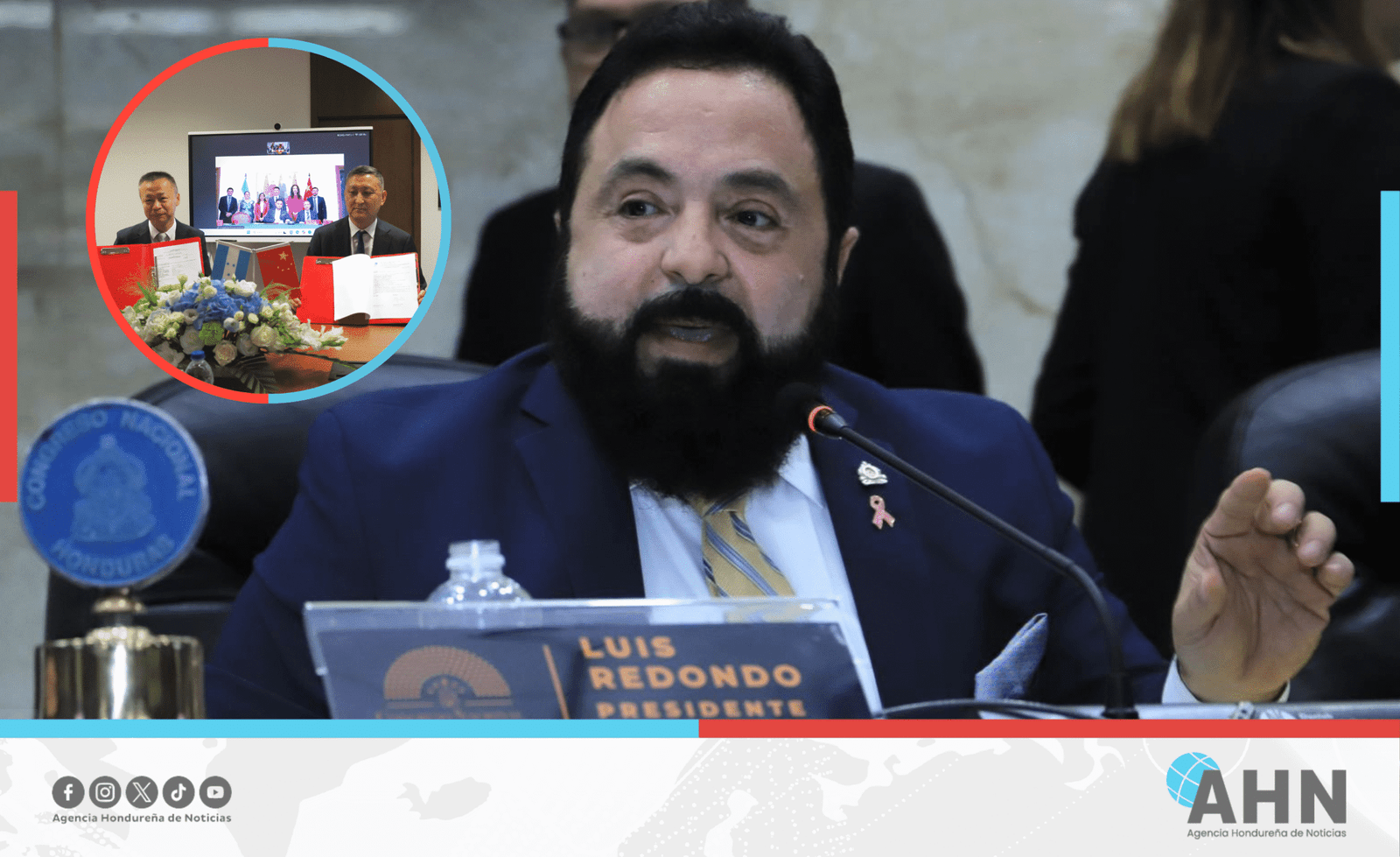 Presidente de Congreso destaca acuerdo comercial entre Honduras y China