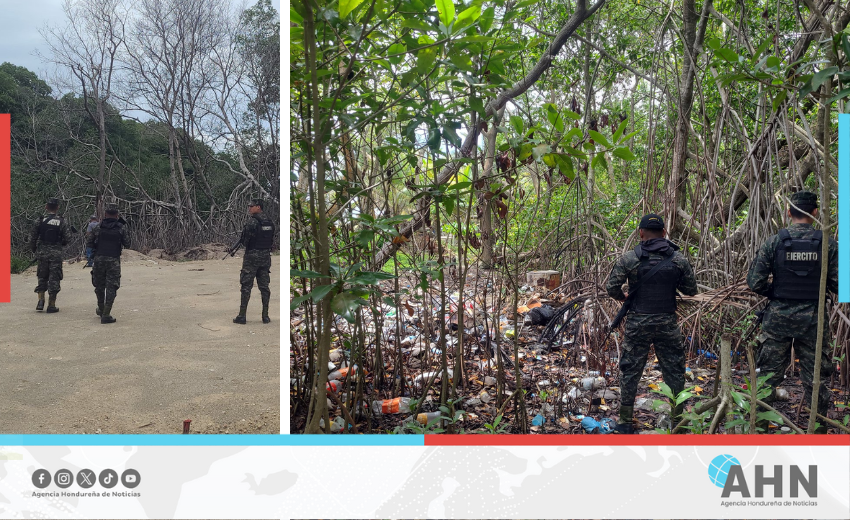 Instituto forestal hondureño realiza inspección por contaminación de basura en zona caribeña