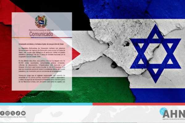 Venezuela repudia intención de Israel de ocupar la Franja de Gaza