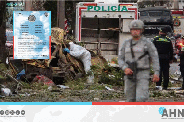 Policía de Honduras lamenta atentado que dejó 13 agentes colombianos muertos