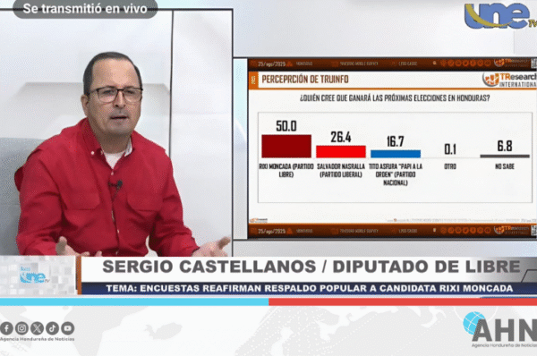 Diputado destaca creciente apoyo ciudadano al Partido Libre en reciente encuesta