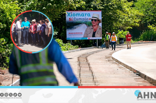 Presidenta Xiomara Castro supervisa rehabilitación vial en el sur de Honduras