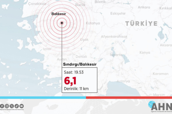 Sismo de magnitud 6,1 sacude el oeste de Turquía