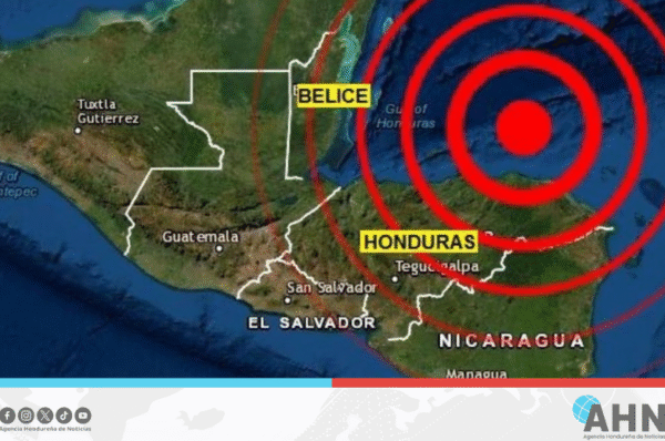 Sismo de magnitud de 4.1 sacude el norte de Honduras
