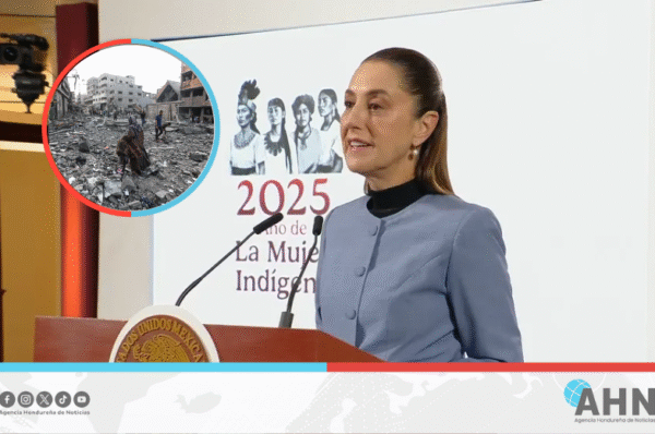 Presidenta de México solicita fin inmediato del genocidio en Gaza