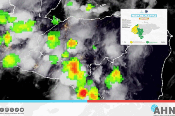 Autoridades hondureñas mantienen alerta amarilla en cinco departamentos por lluvias