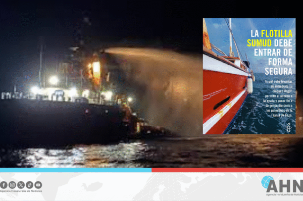 Amnistía internacional denuncia ataques contra flotilla humanitaria con rumbo a Gaza