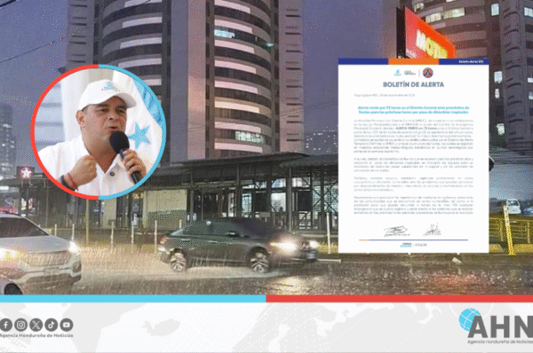 Alcalde de la capital de Honduras activa alerta verde por lluvias en la ciudad