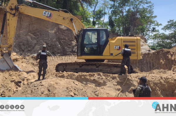 Realizan operativo por extracción ilegal de material minero en norte de Honduras