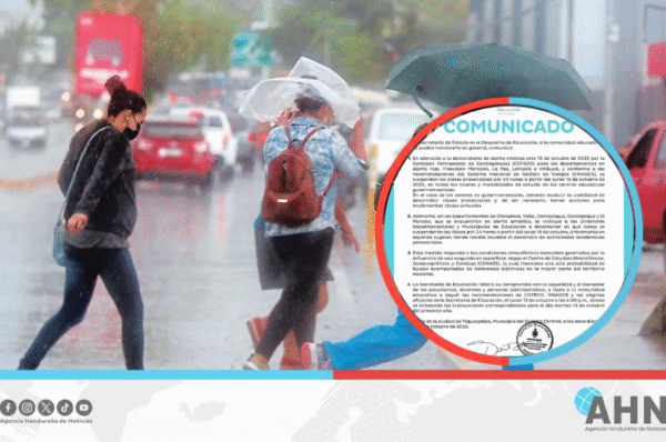 Suspenden clases presenciales por 24 horas en cuatro departamentos de Honduras