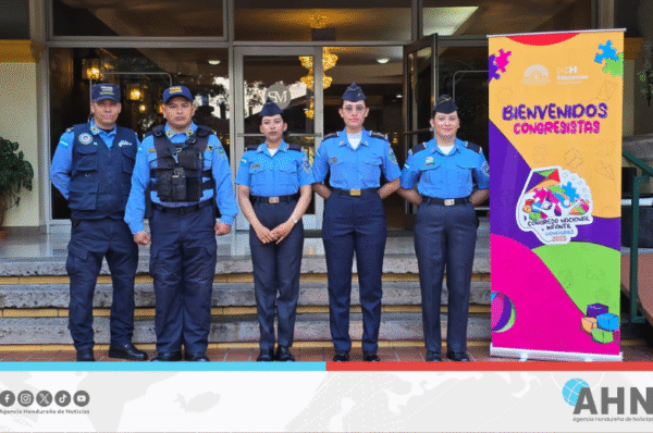 Policía hondureña resguarda Congreso Infantil 2025 con despliegue preventivo