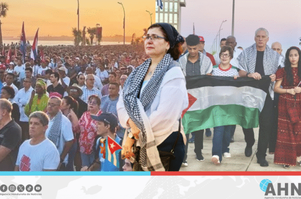 Más de 100 mil cubanos marchan en solidaridad con Palestina