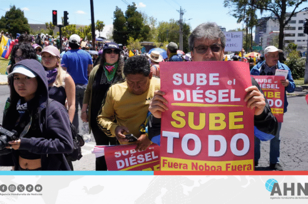 Frentes sociales en Ecuador anuncian manifestaciones contra subsidios al diésel
