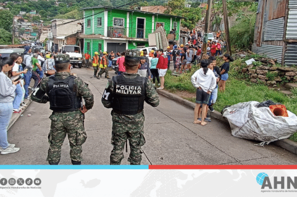 Fuerzas Armadas brindan asistencia tras lluvias en la capital de Honduras
