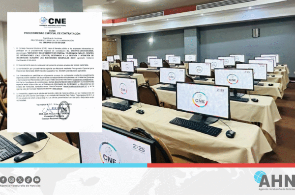 CNE de Honduras lanza contratación especial para fortalecer centro de operaciones