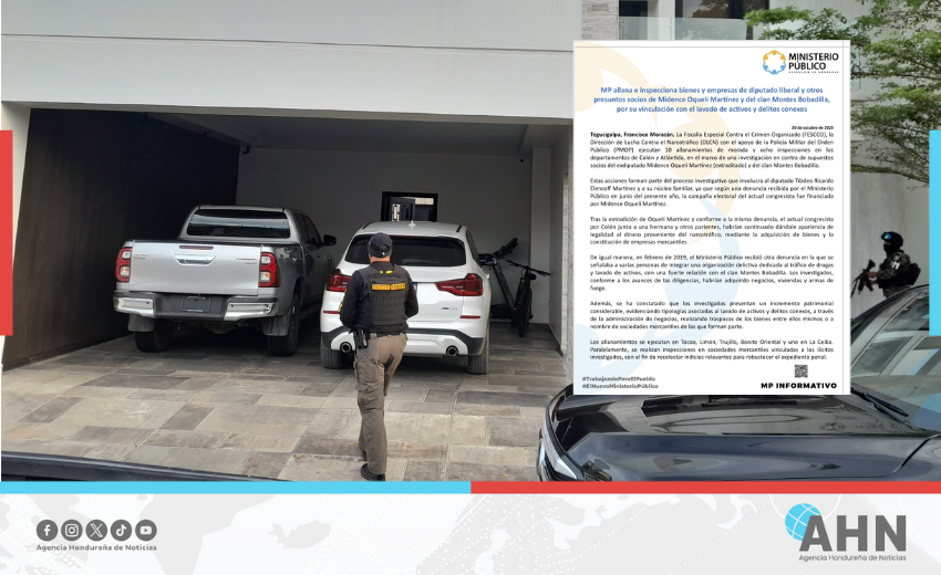 Ministerio Público investiga a diputado hondureño por presuntos vínculos con el narcotráfico