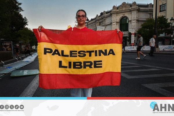 España realiza manifestación en apoyo a Gaza
