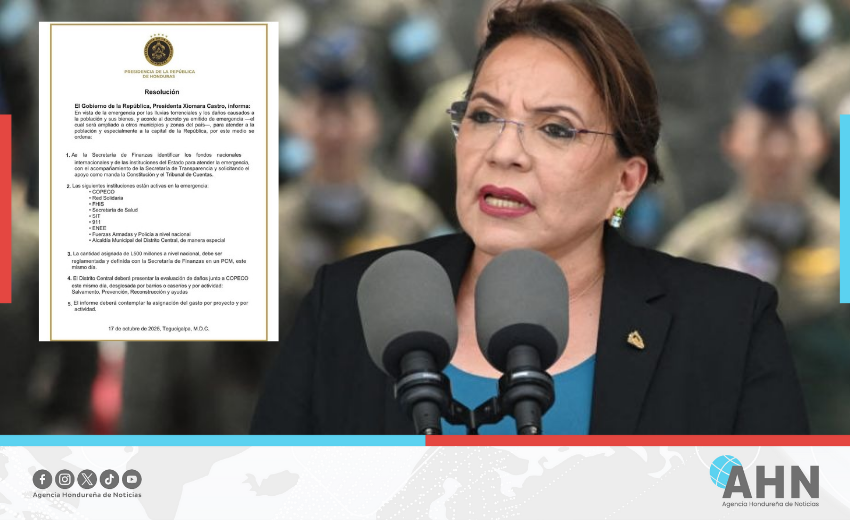 Destina Honduras 500 millones de lempiras para atender emergencia por lluvias