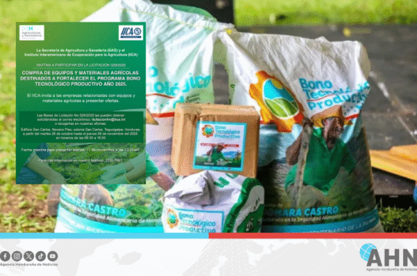 Honduras anuncia licitación para fortalecer el Bono Tecnológico