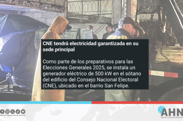 CNE de Honduras instala generador de energía de 500 kW para garantizar suministro eléctrico en comicios electorales