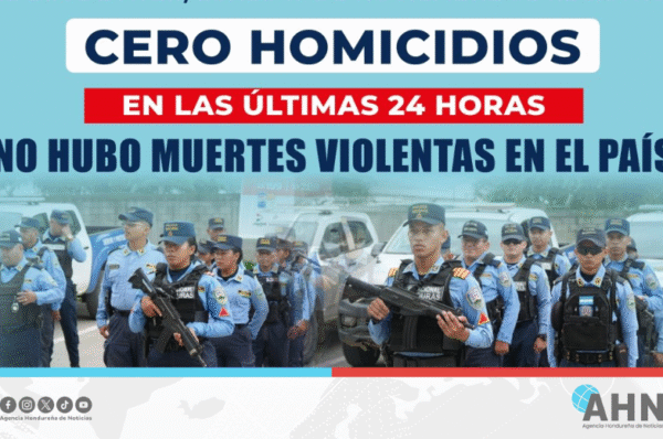 Secretario de Seguridad destaca 24 horas sin homicidios en Honduras