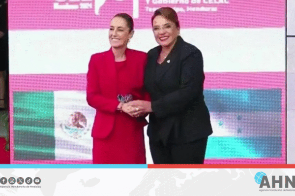 Presidentas de Honduras y México abordarán agenda bilateral en reunión oficial