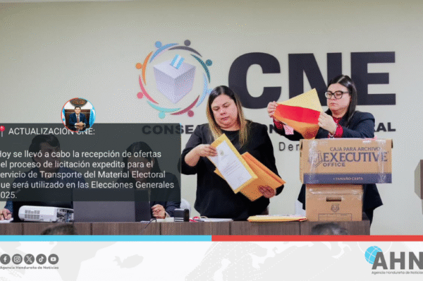 Consejo Nacional Electoral recibe ofertas para transporte del material para próximos comicios en Honduras