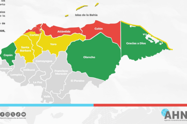 Extienden alerta roja por fuertes lluvias en norte de Honduras