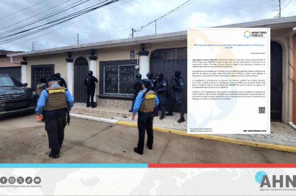 Ministerio Público de Honduras realiza allanamientos por lavado de activos