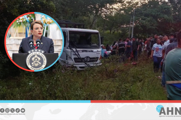 Presidenta Castro lamenta tragedia vial de hondureños en zona noroccidental
