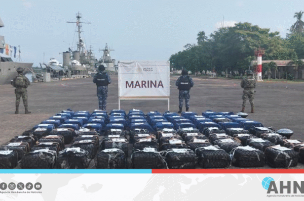 Decomisan 2,5 toneladas de cocaína en costas de México