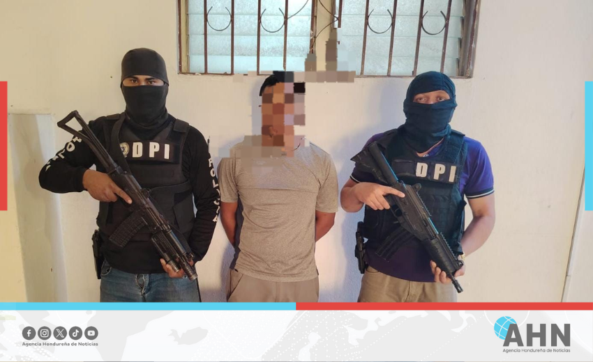Capturan presunto miembro de la MS-13 por tráfico de drogas en Honduras