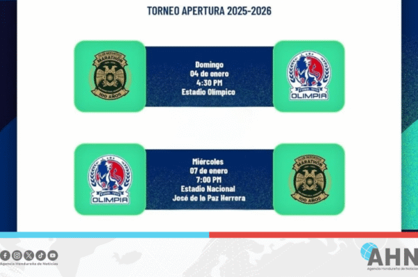 Liga hondureña define horarios de gran final entre Marathón y Olimpia