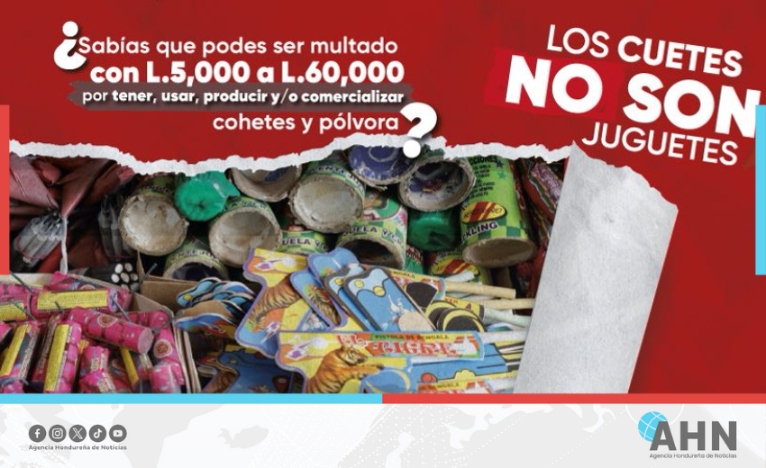 Alcaldía hondureña del Distrito Central lanza campaña contra la pólvora