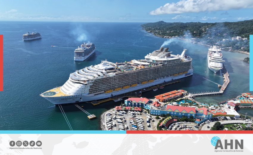 Roatán supera los 1,4 millones de visitantes de cruceros en 2025