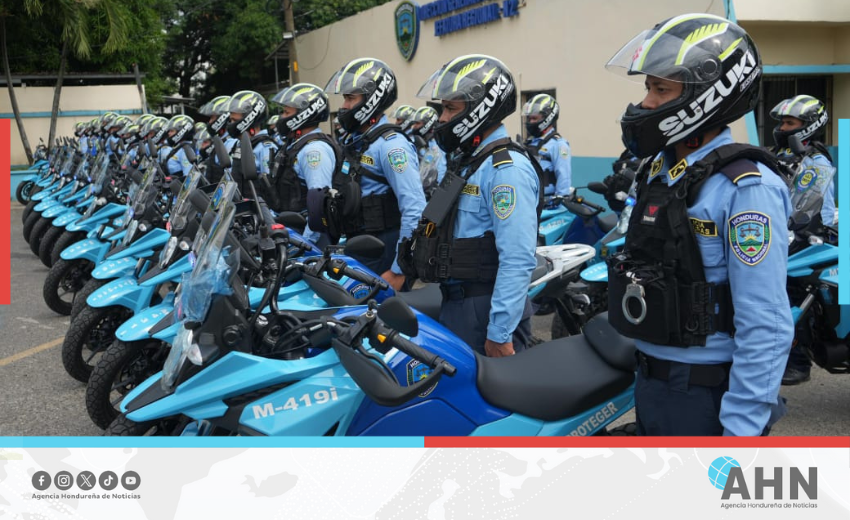 Policía de Honduras refuerza seguridad con nuevos vehículos en zona norte 