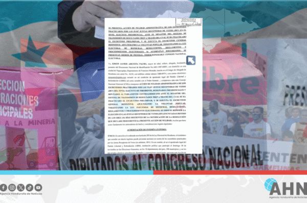 Partido oficialista de Honduras interpone recurso de nulidad electoral ante inconsistencias en TREP